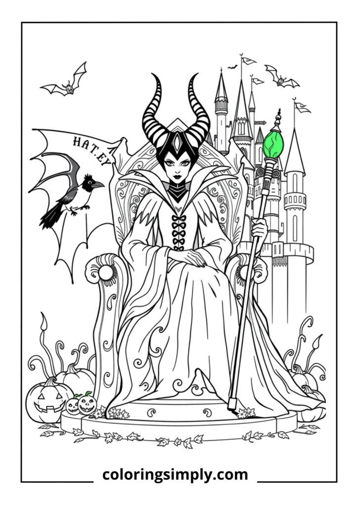 Maleficent's Halloween Throne