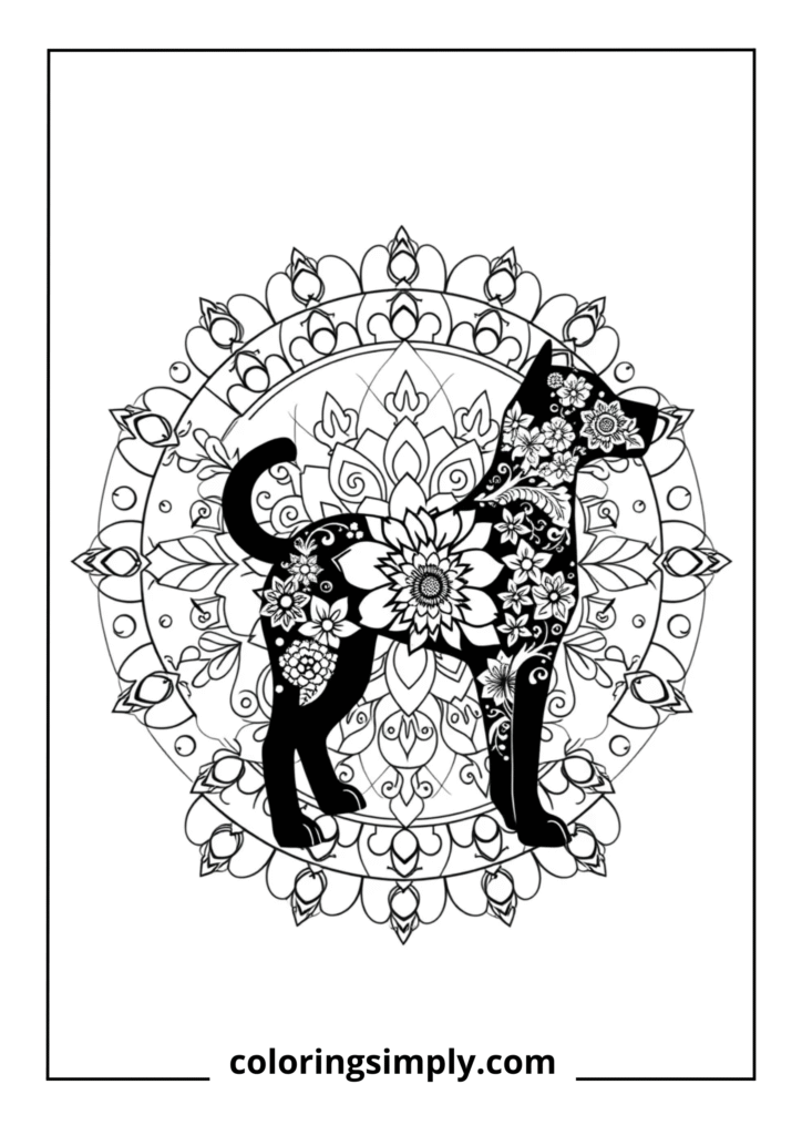 Mandala Dog Silhouette