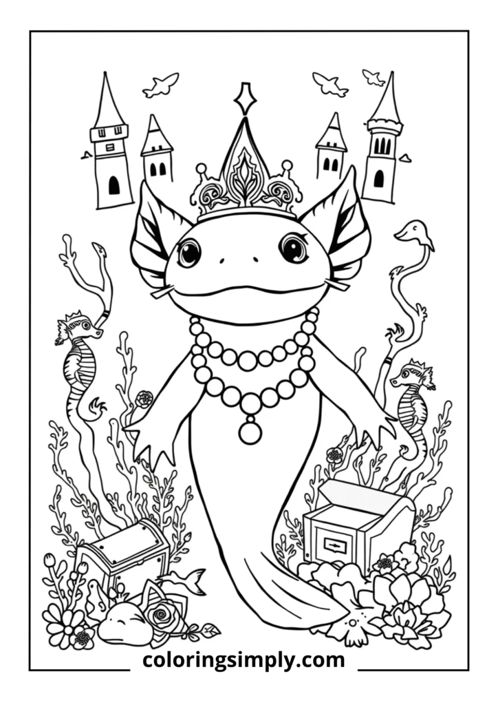 Mermaid Axolotl Princess