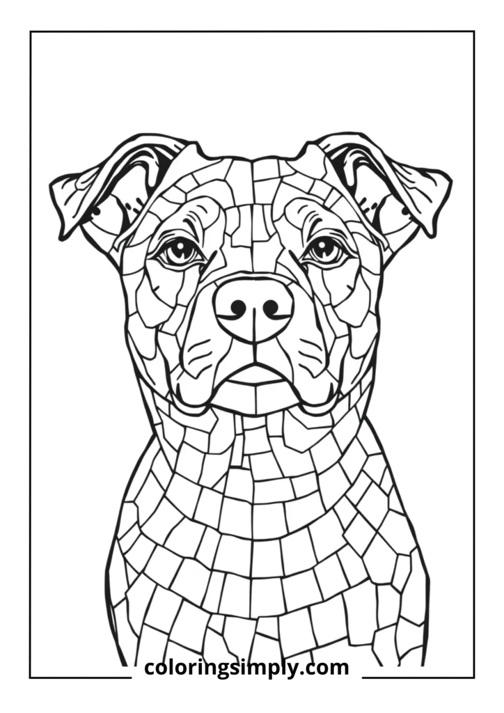 Mosaic Tile Dog