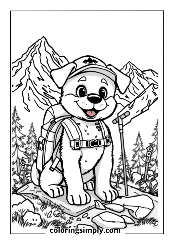 Mountain Hiker" - Mountain Adventure Puppy

