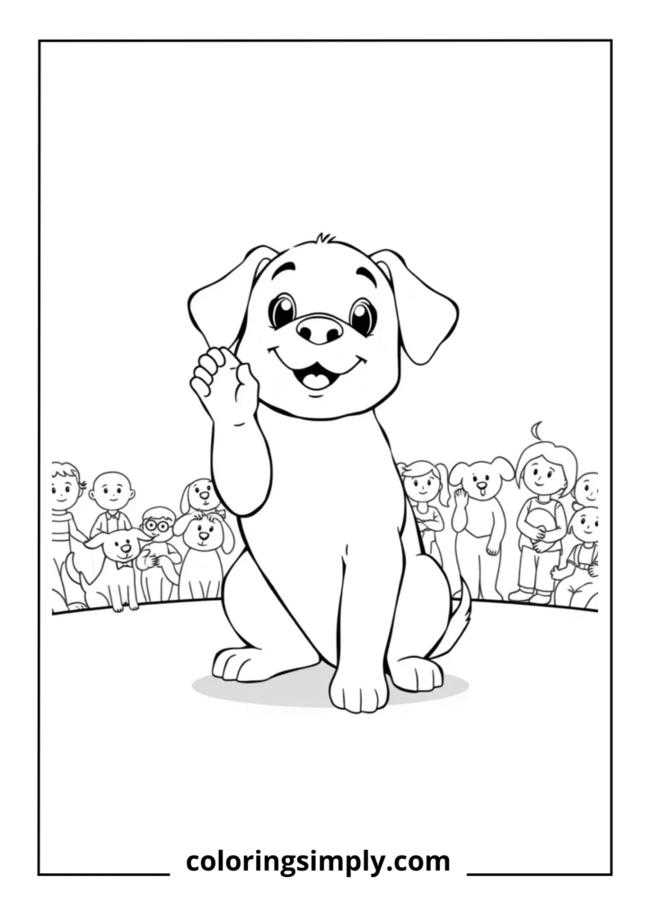 Proud Puppy Showing Off Trick
