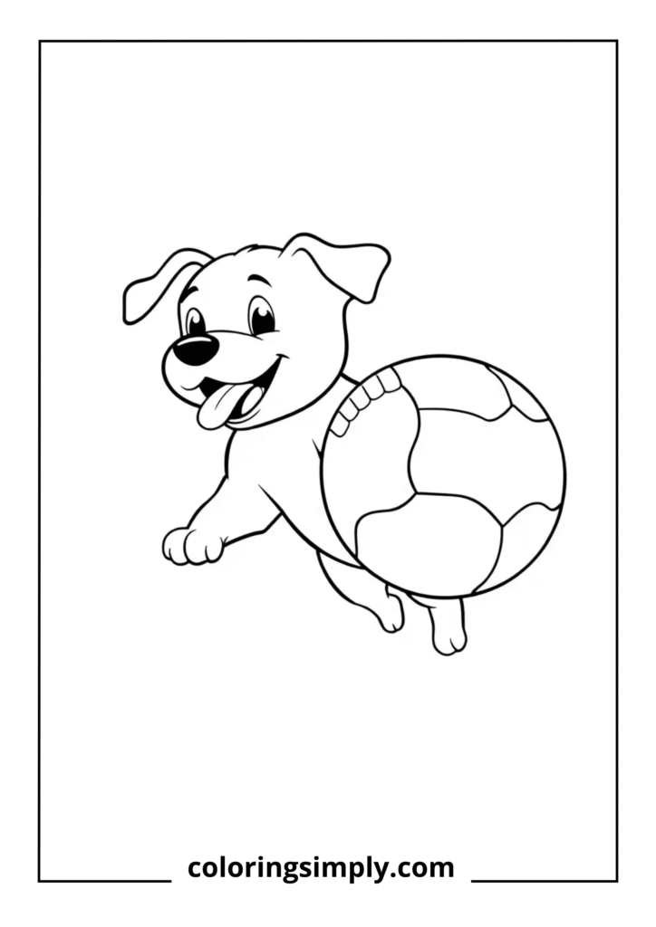 Puppy Playing with Ball