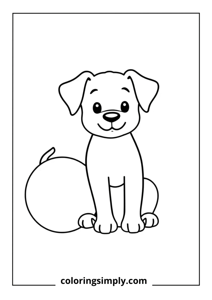Puppy with Ball