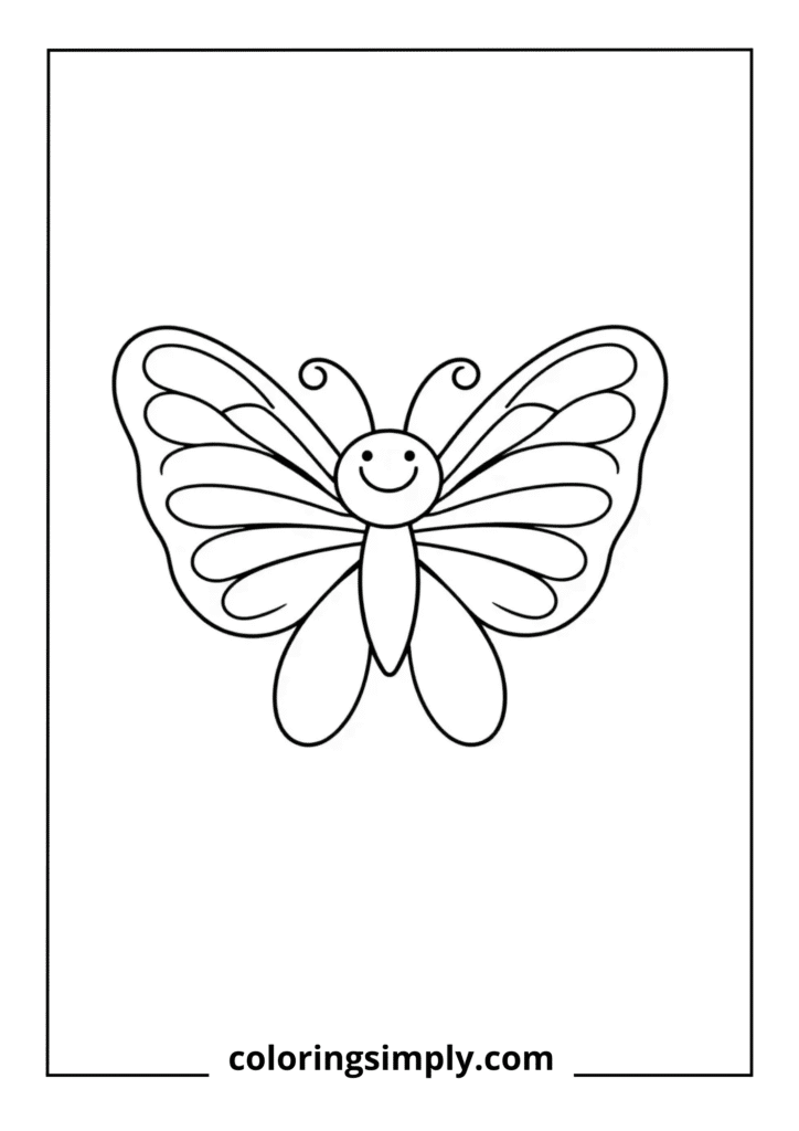 Simple Cartoon Butterfly