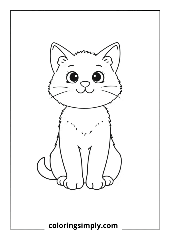 Simple Sitting Kitten