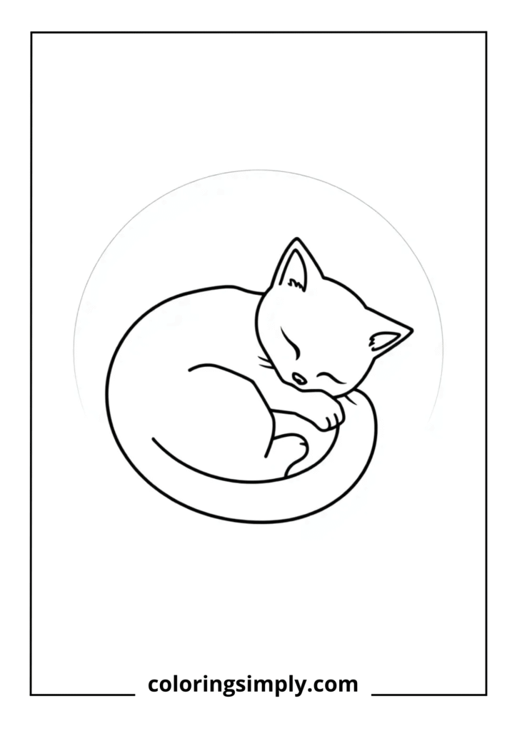 Sleeping Kitten Ball