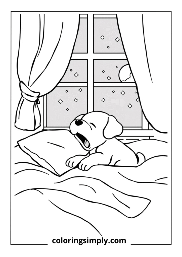 Sleepy Puppy Bedtime