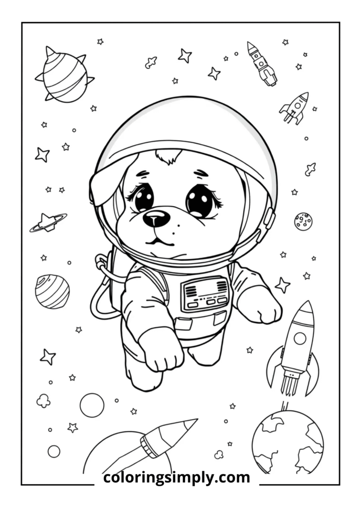 Space Explorer" - Puppy Astronaut
