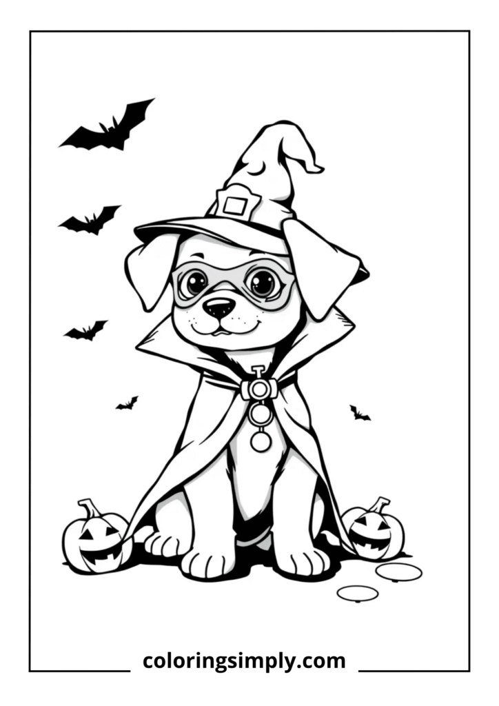 Spooky Cute" - Halloween Puppy in Costume