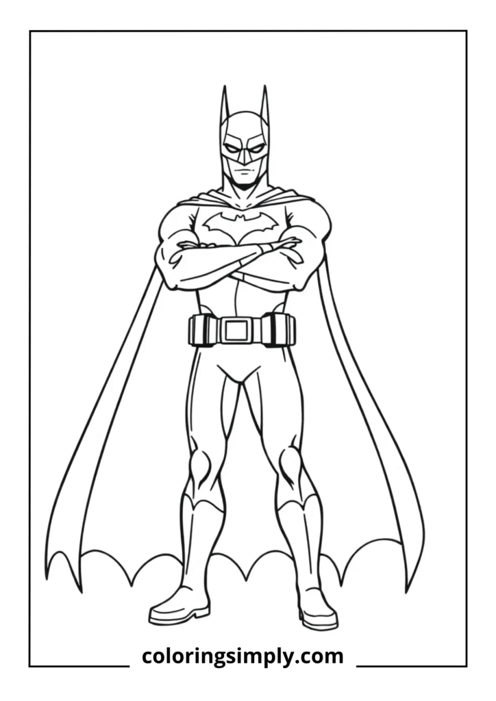 Standing Batman Silhouette