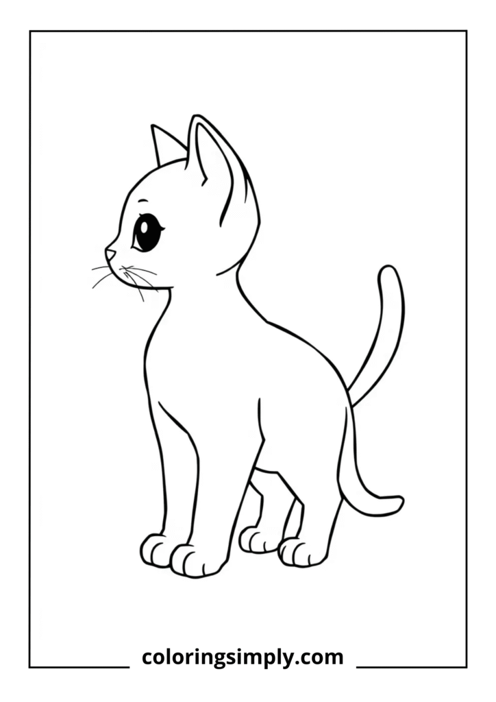 Standing Kitten Profile