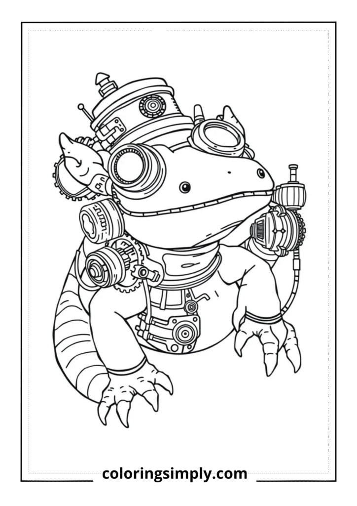Steampunk Axolotl
