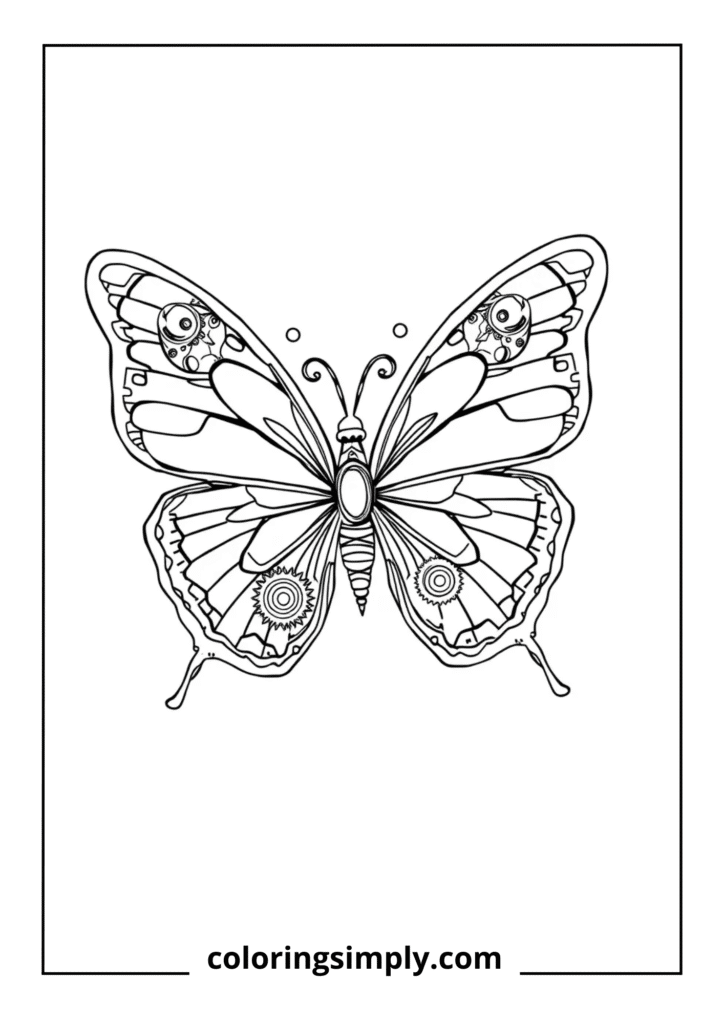 Steampunk Mechanical Butterfly