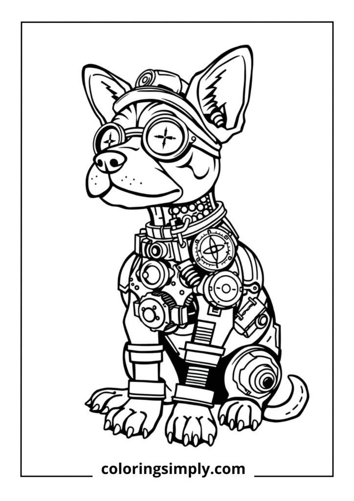 Steampunk Mechanical Dog