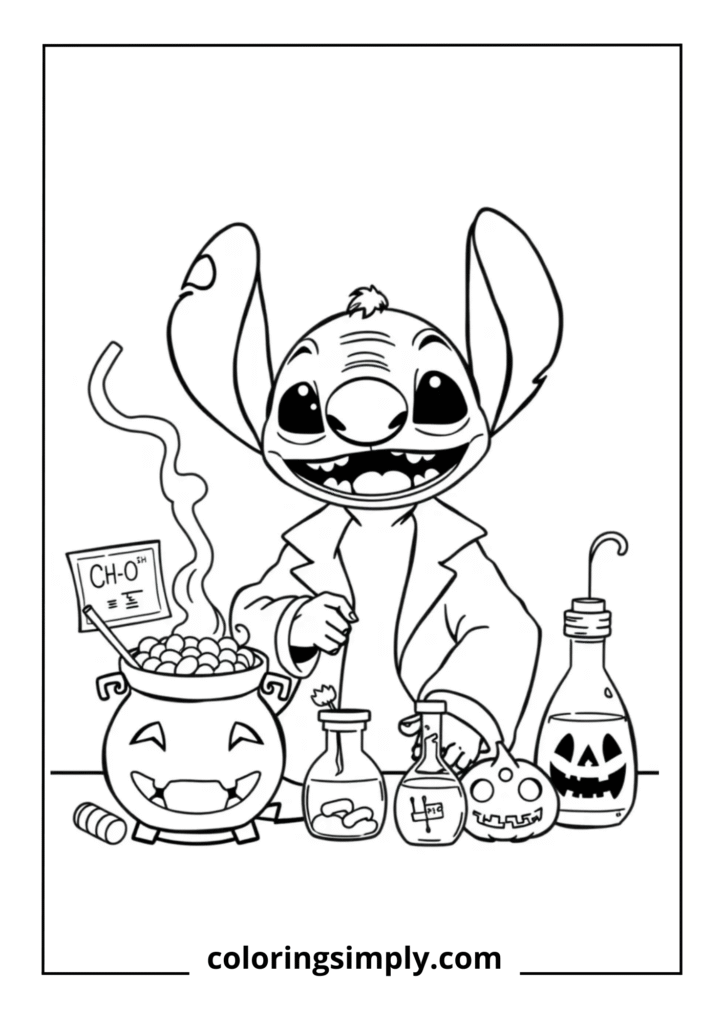 Stitch's Halloween Experiment
