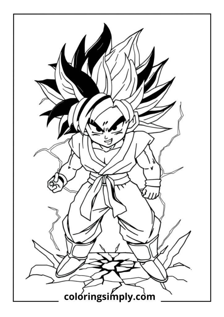 Super Saiyan 1 Transformation Moment
