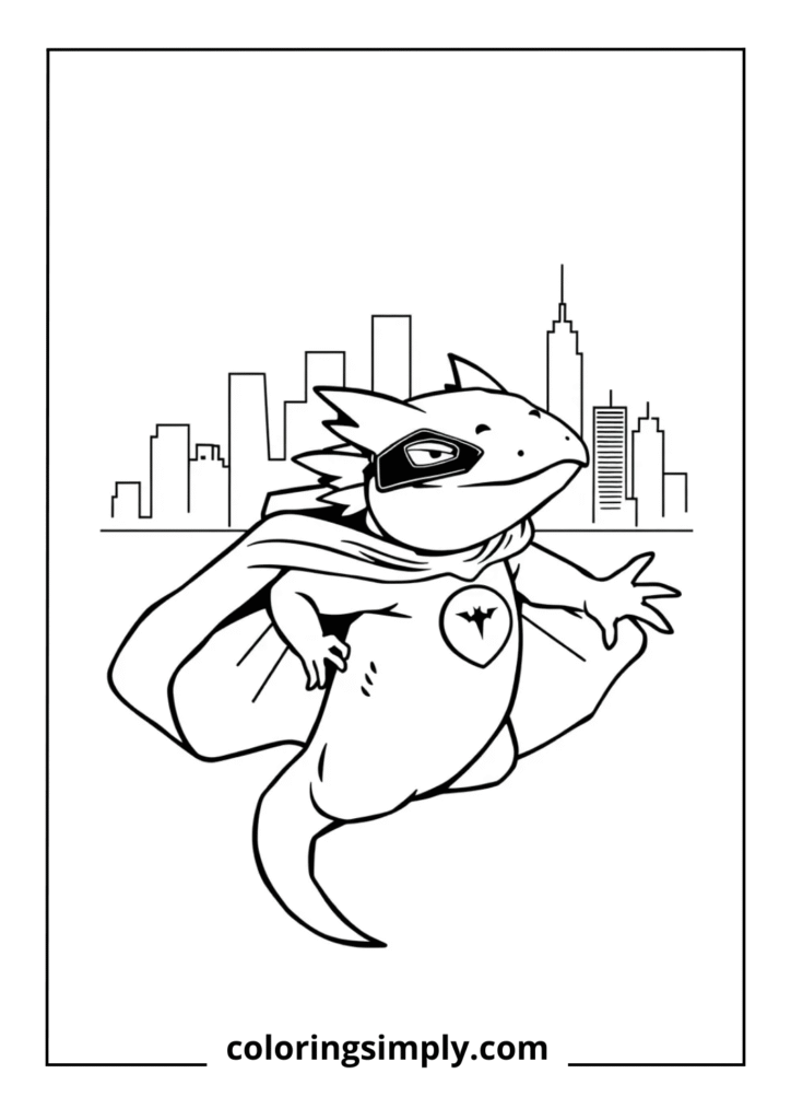 Superhero Axolotl
