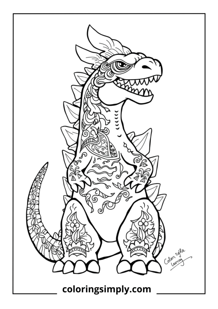 Tribal Mythological Godzilla
