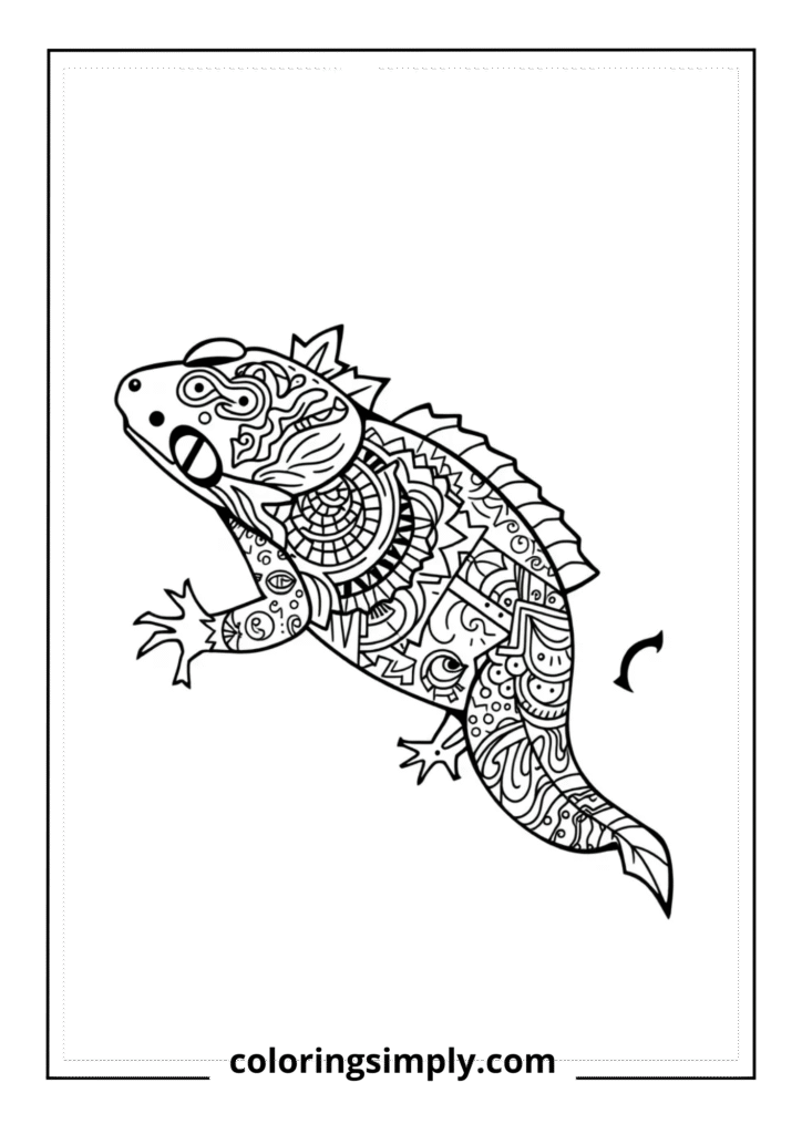 Tribal Pattern Axolotl