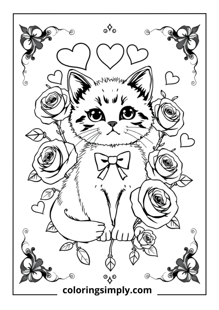 Valentine's Day Kitten