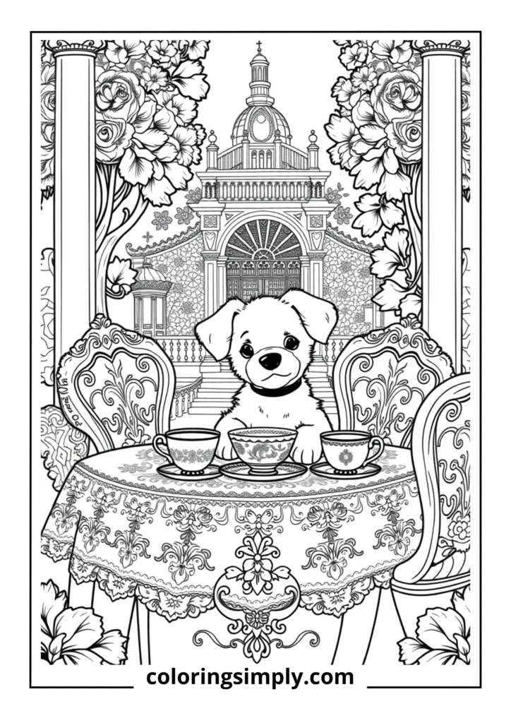 Victorian Puppy Tea Party