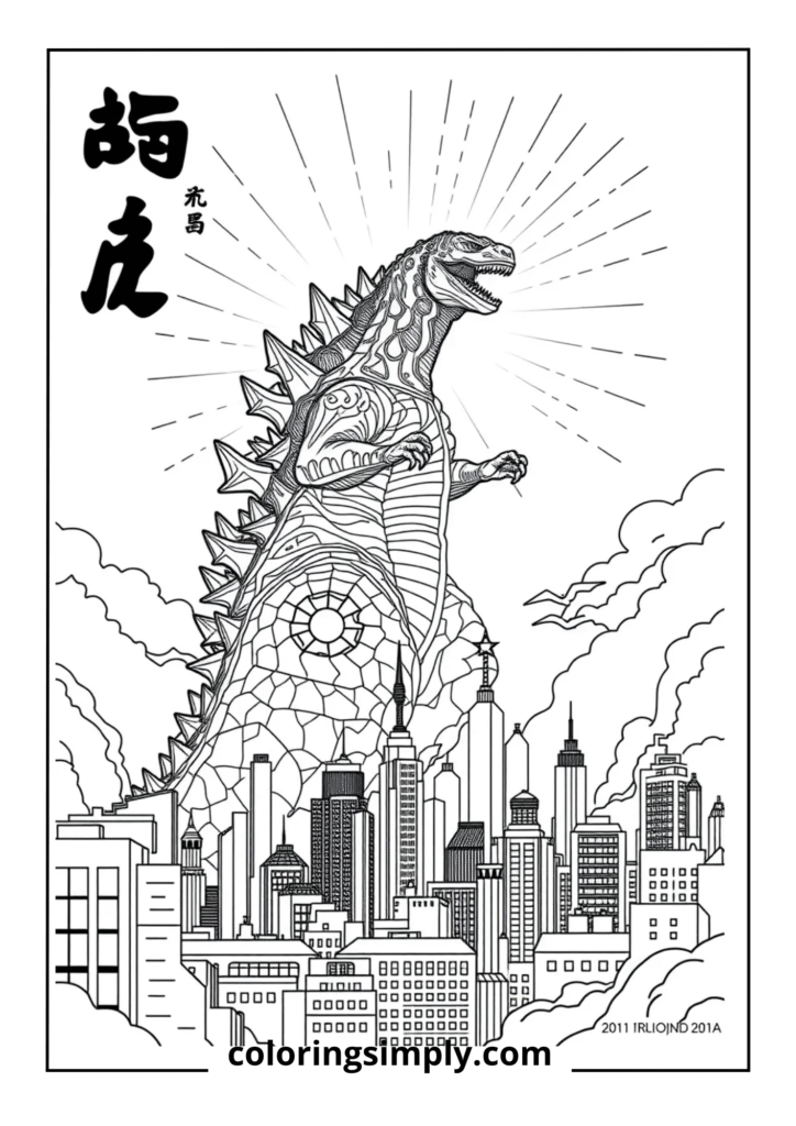 Vintage Godzilla Movie Poster