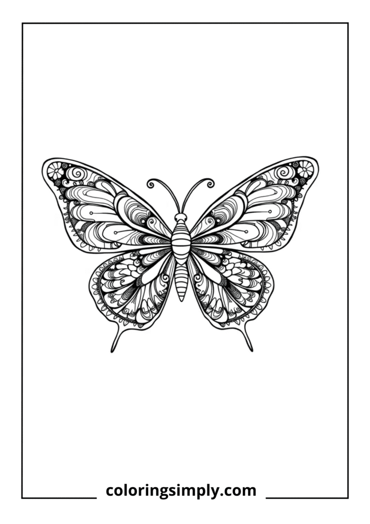 Zentangle Butterfly