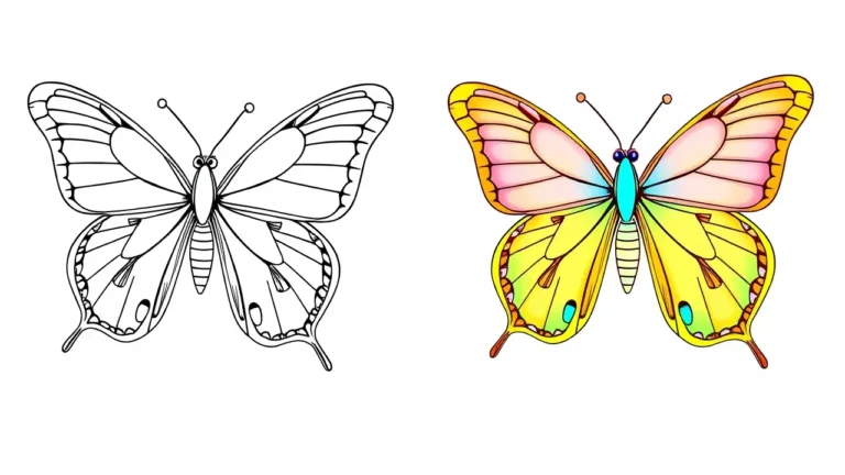 butterfly coloring page