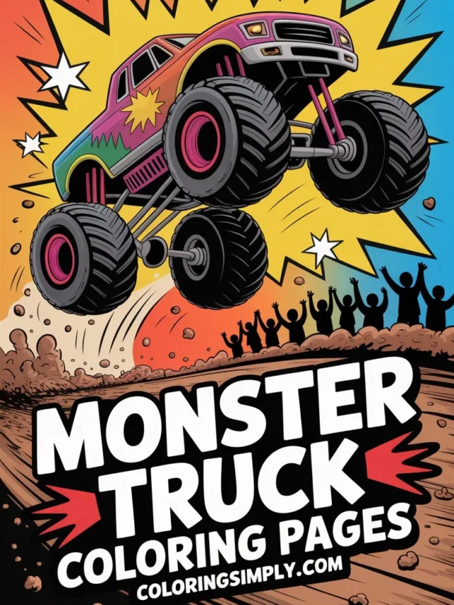 monster truck coloring pages
