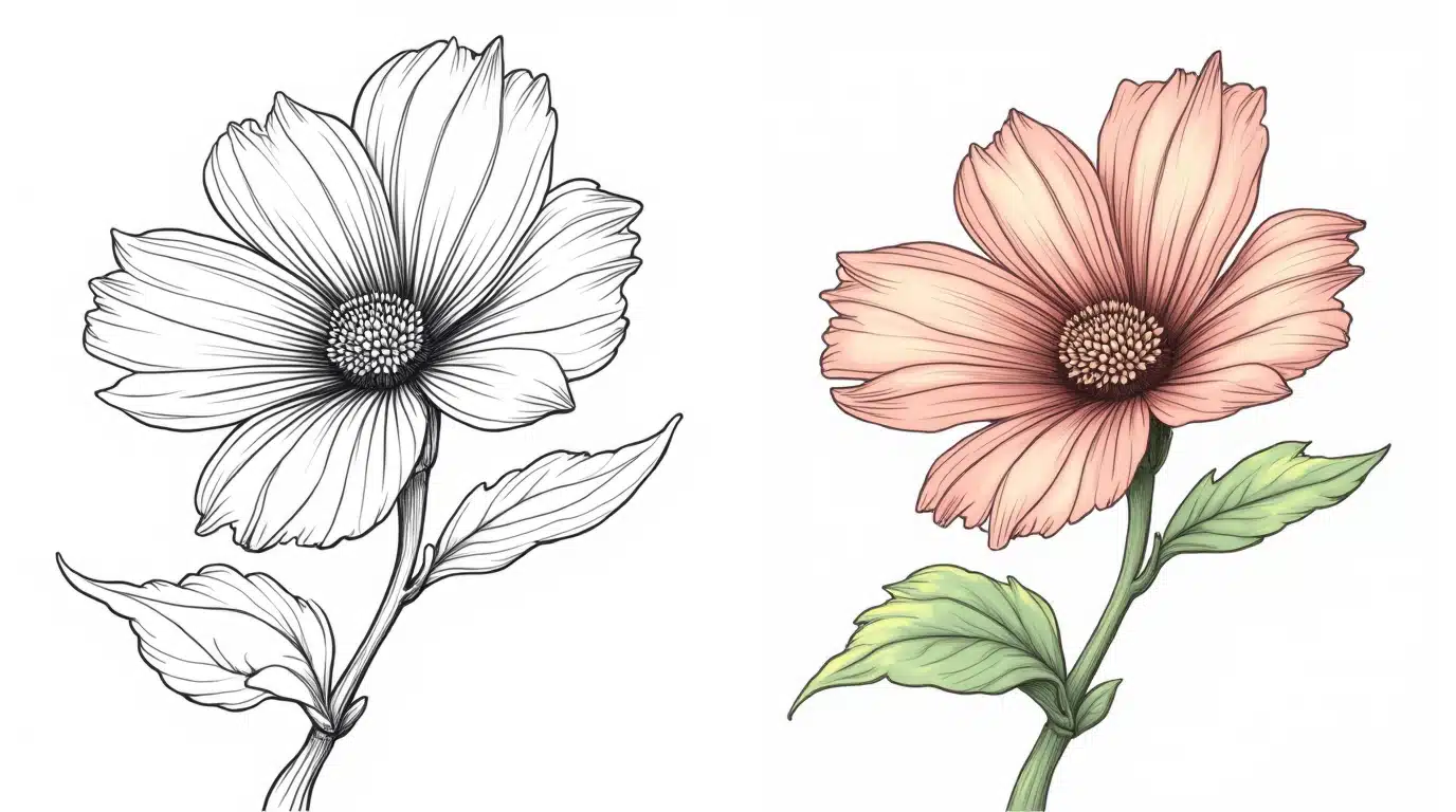 flower coloring pages for adults