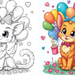 happy birthday coloring pages