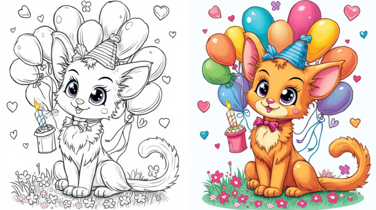 happy birthday coloring pages