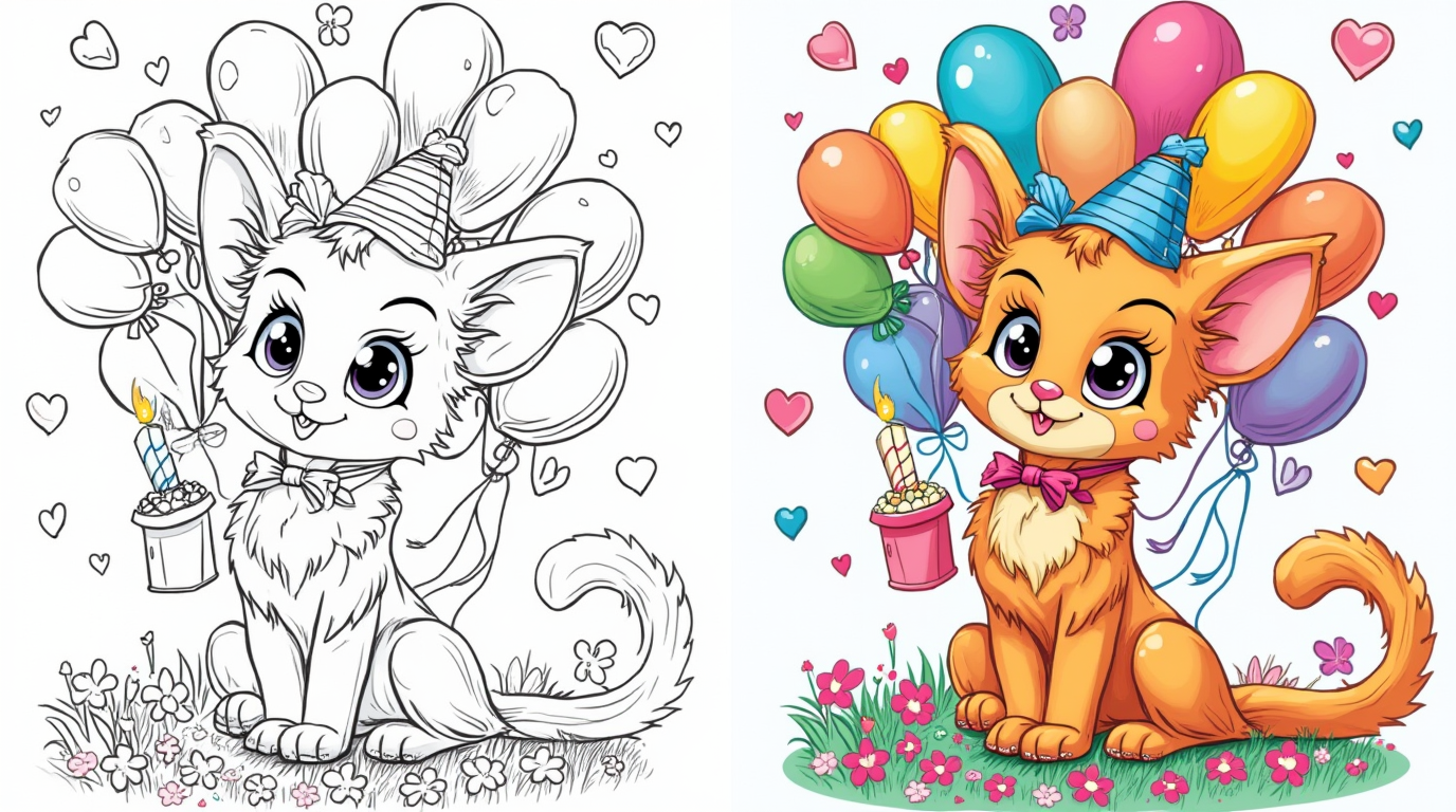 happy birthday coloring pages