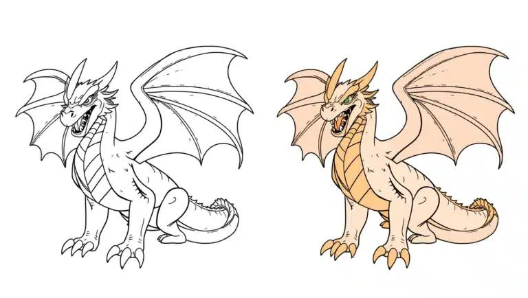 how to draw a dragon
