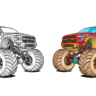 monster truck coloring pages