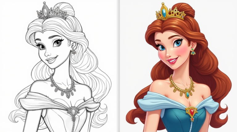 princess coloring pages