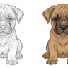 puppy coloring page
