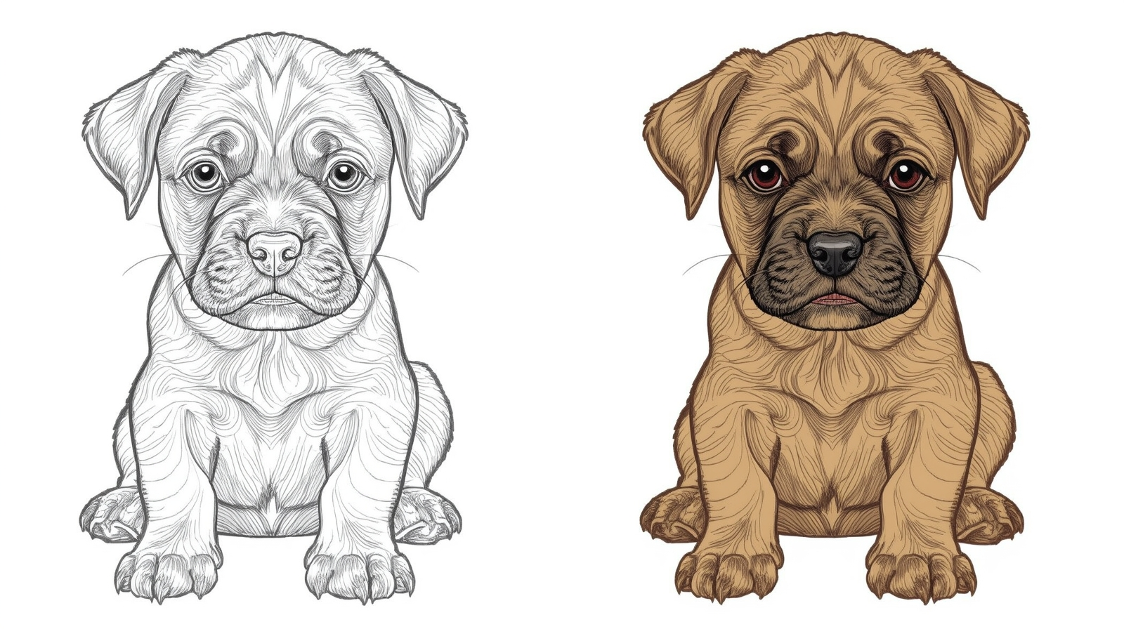 puppy coloring page