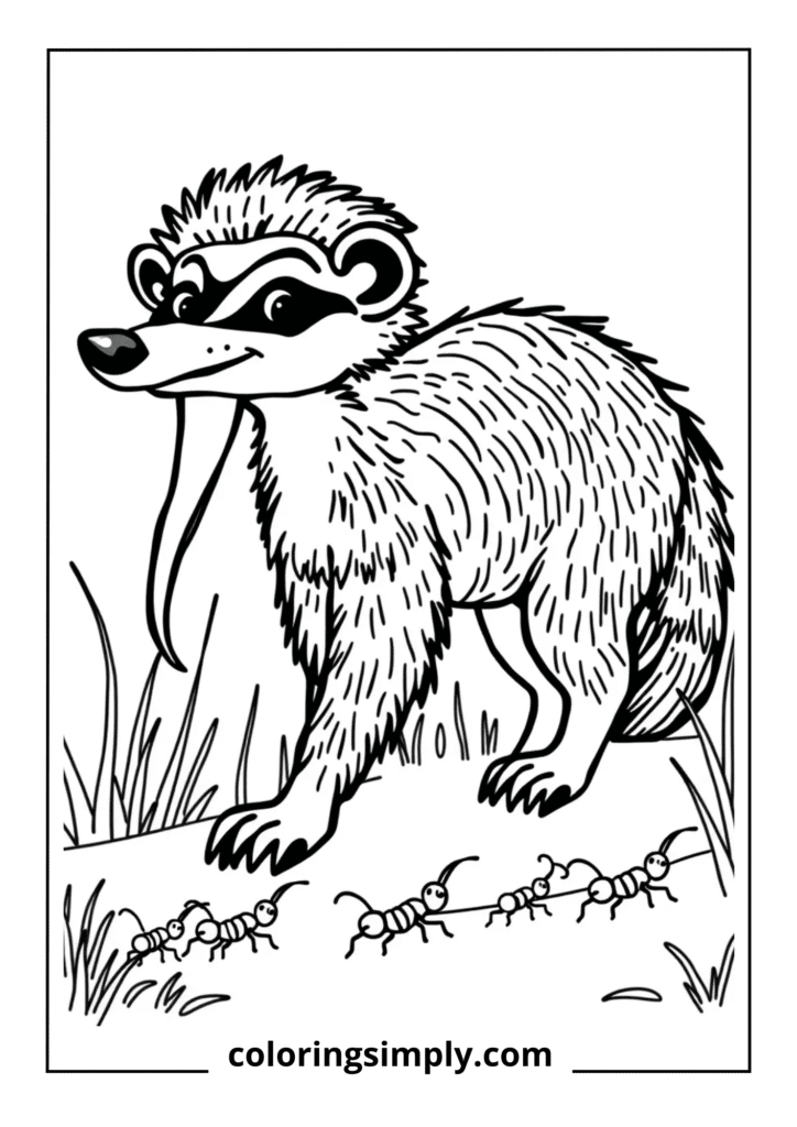 Anteater with Ant Trail