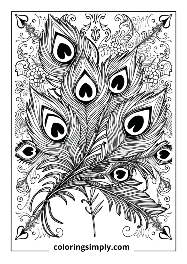 Complex Peacock Feather Pattern