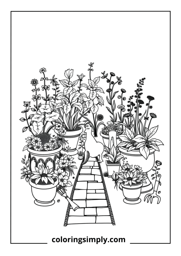 Detailed Herb Garden