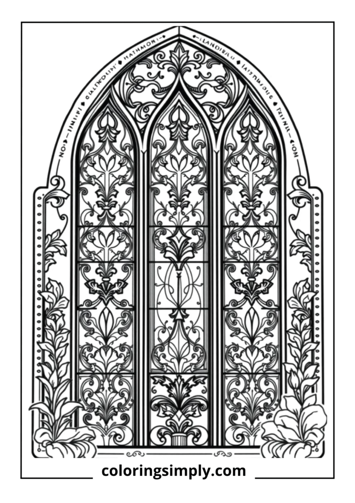 Detailed Stained Glass Window
