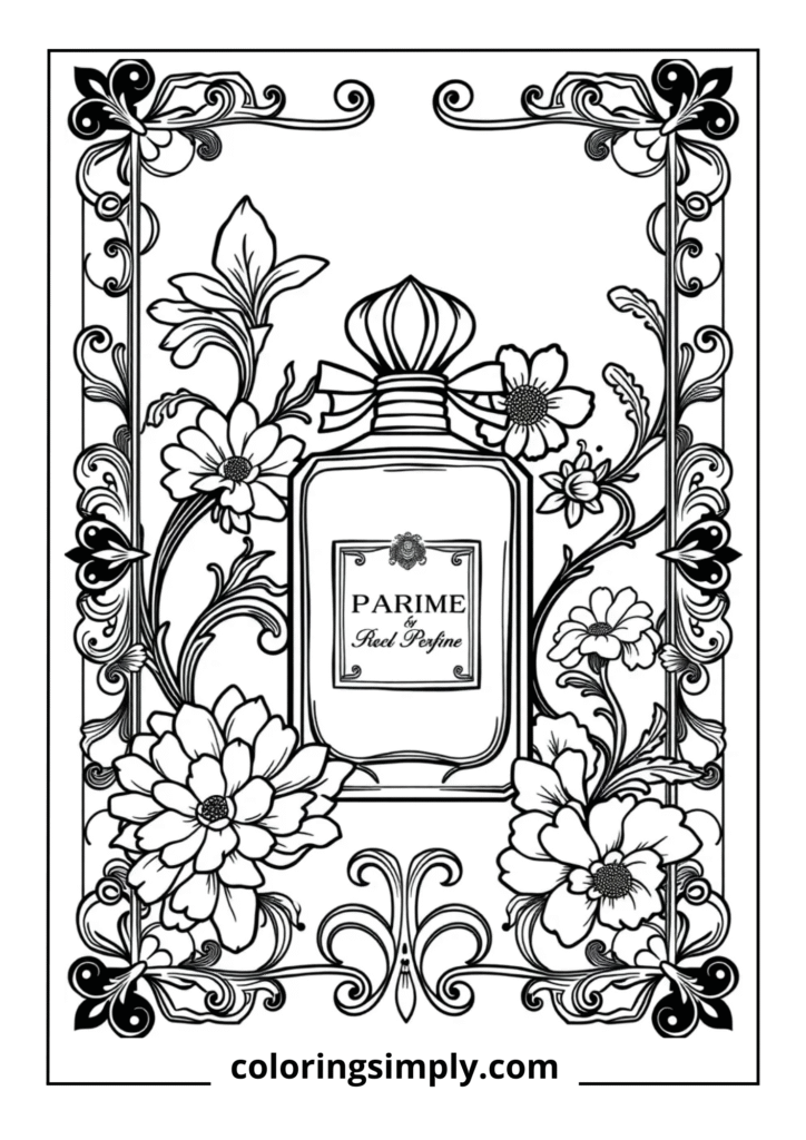 Detailed Vintage Perfume Advertisement