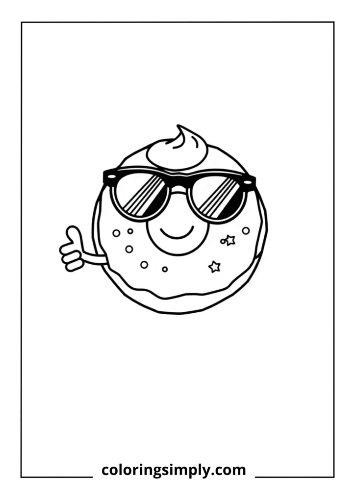 Donut with Sunglasses