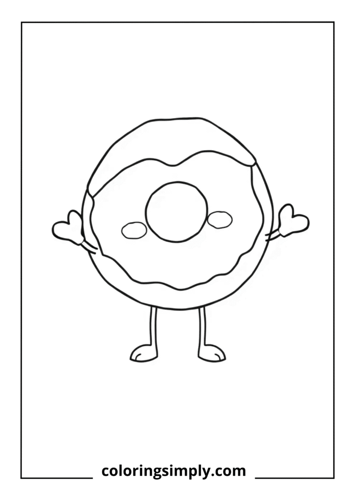 Donut with Tiny Arms and Legs