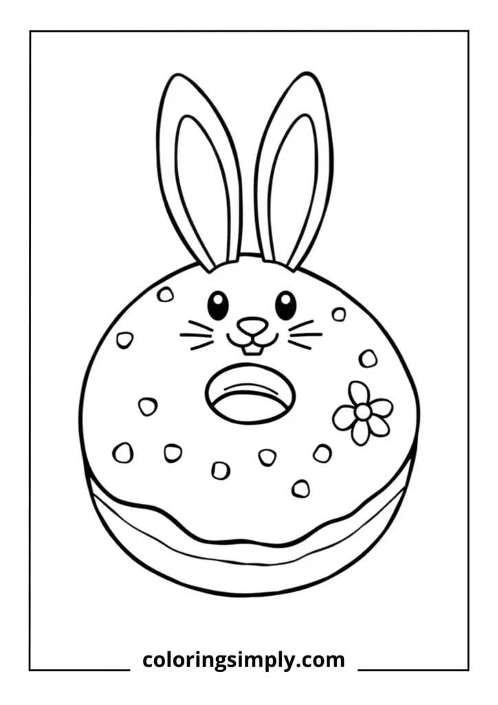 Easter Bunny Donut