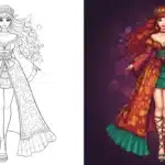 Fashion coloring pages