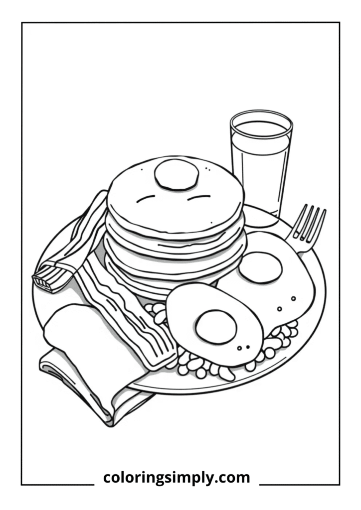 Full Breakfast Plate Scene
