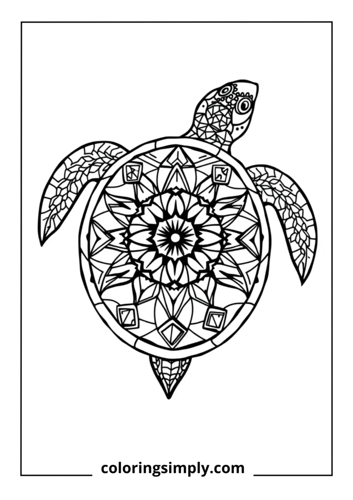 Geometric Turtle Mandala